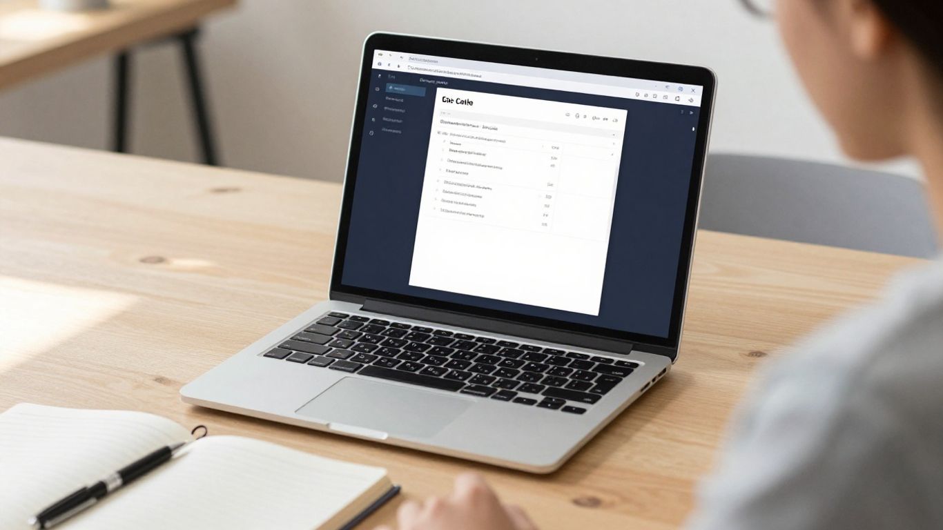 Notion AI interface on a laptop screen.