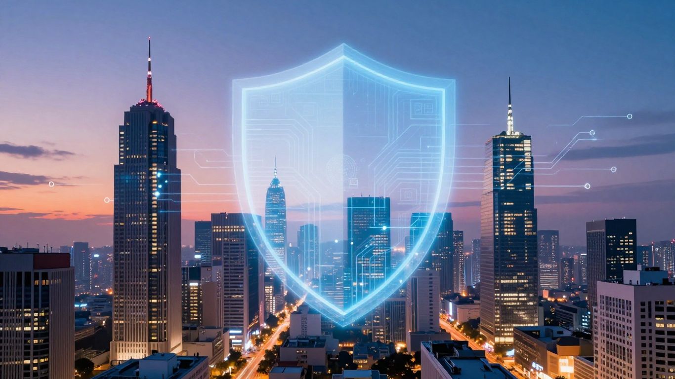 AI enhancing business growth and security.